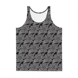 grey headstone flower tank top