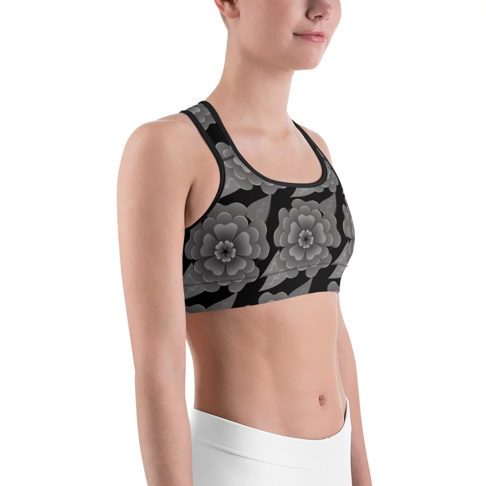 Goth Flower workout top