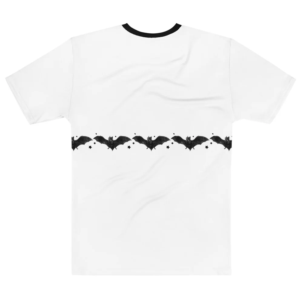 bat stripe poly t-shirt
