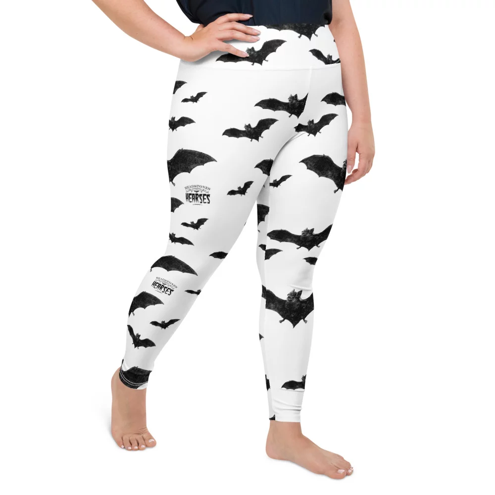 Black Bats plus size leggings