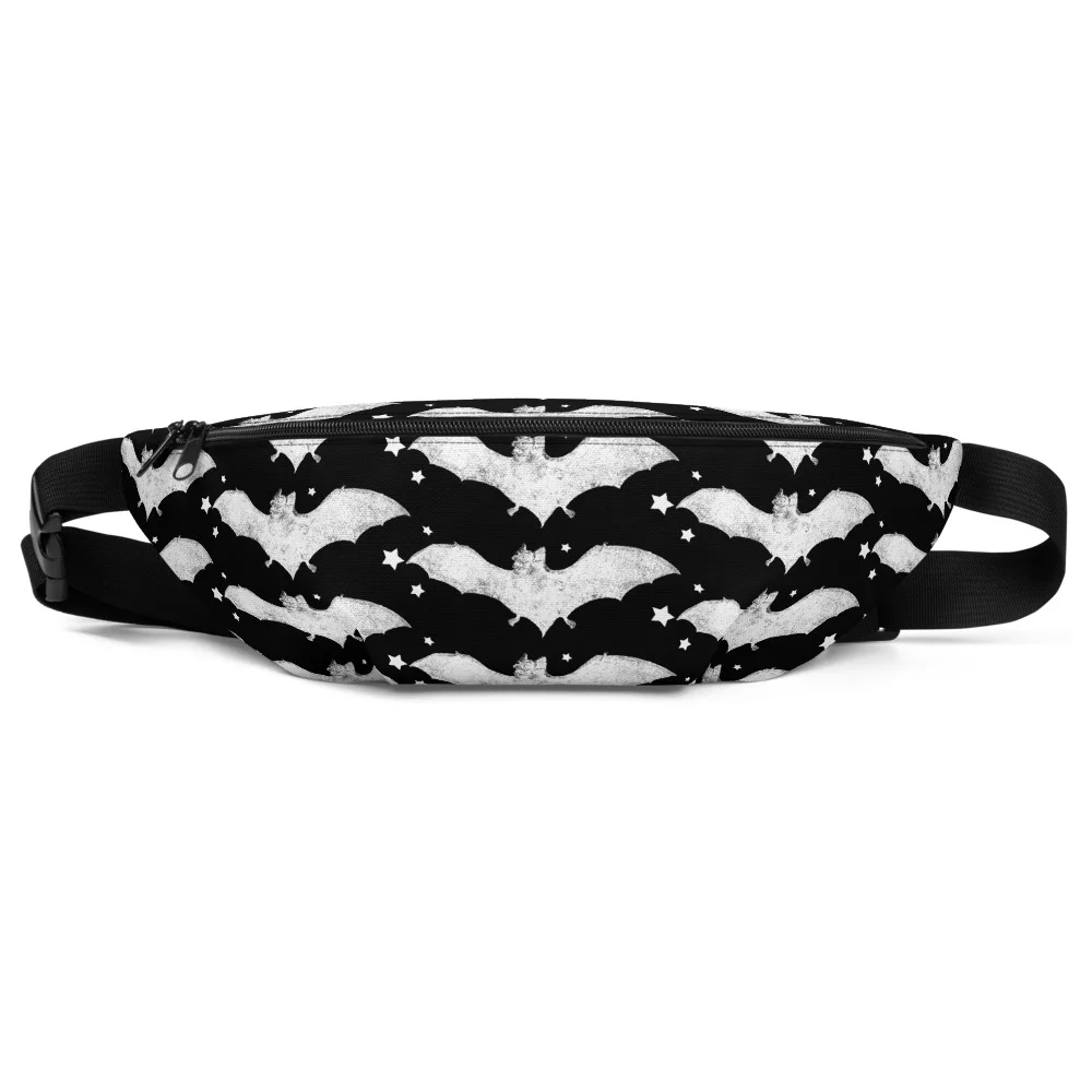 bats and stars fanny pack
