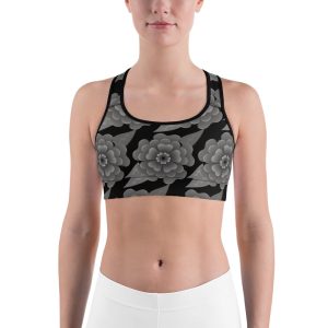 Goth Flower workout top