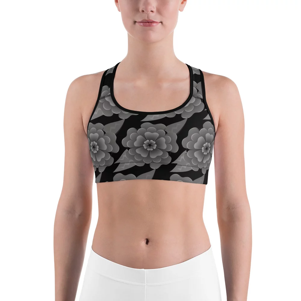 Goth Flower workout top
