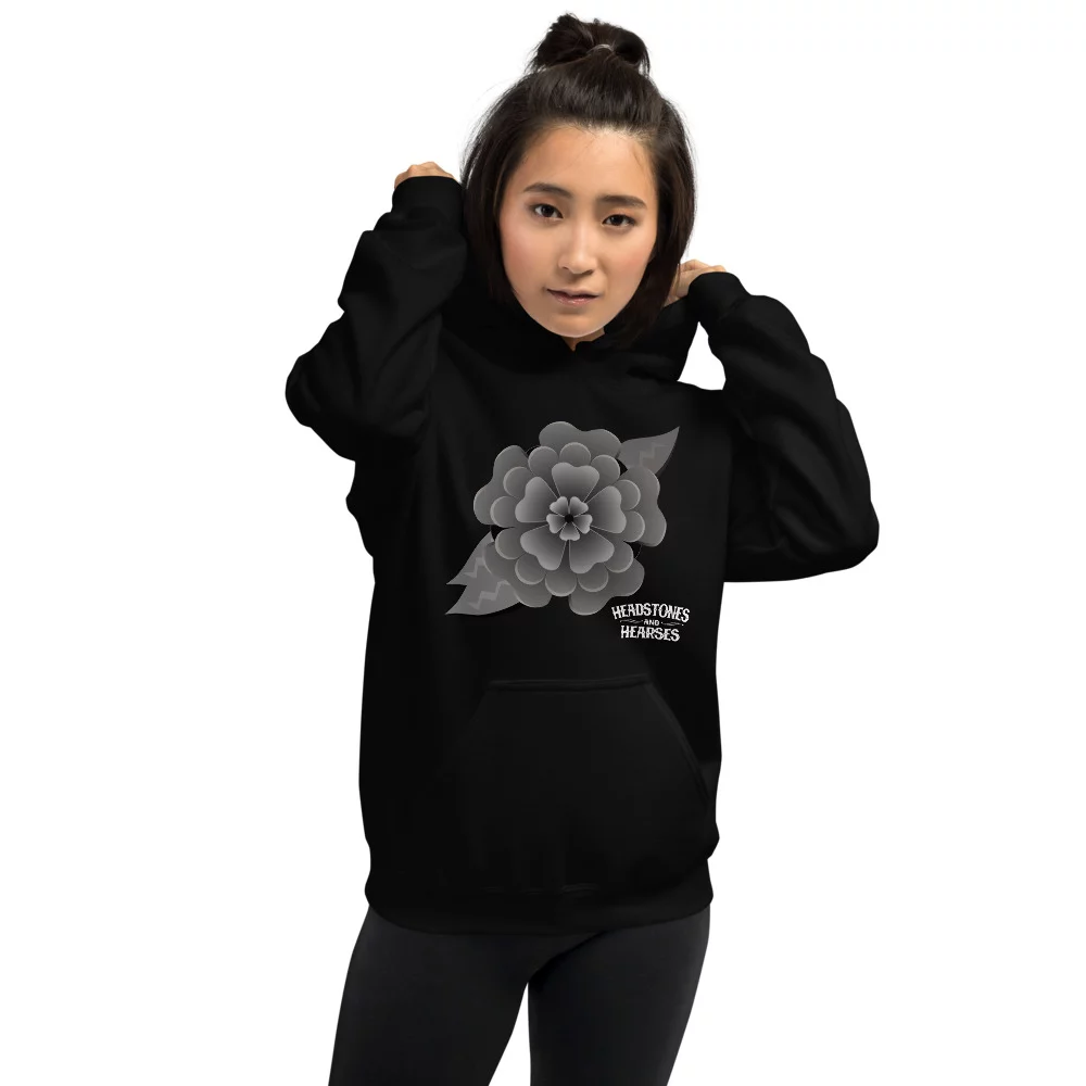 Goth flower hoodie