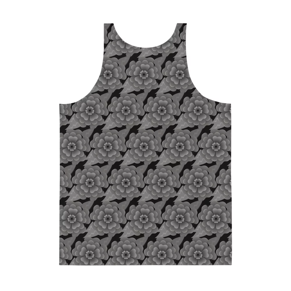 grey headstone flower tank top