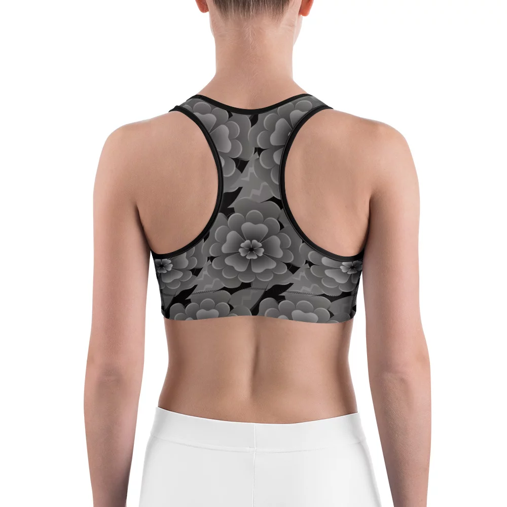 Goth Flower workout top