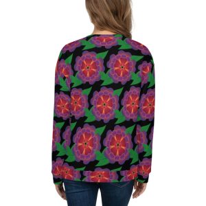 Hawaiian flower allover print sweatshirt