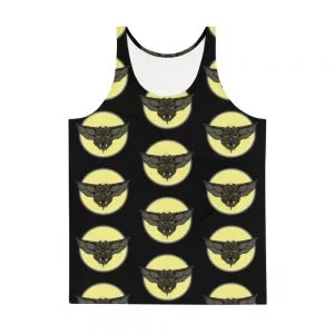 Cartoon Bat Face all print tank top