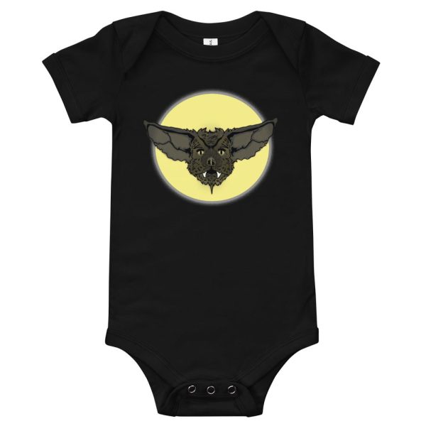 Bat Face baby onesie jumpsuit