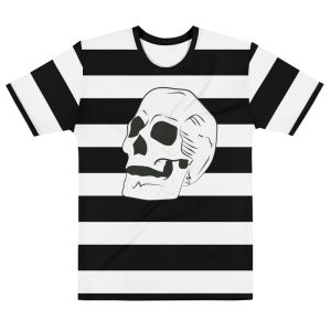 beatnik stripe with skull t-shirt - front
