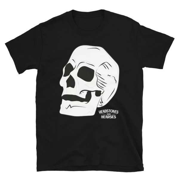 skull design on black t-shirt