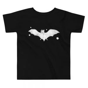 Black bat toddler t-shirt