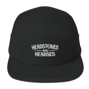haedstones and hearses five panel cap