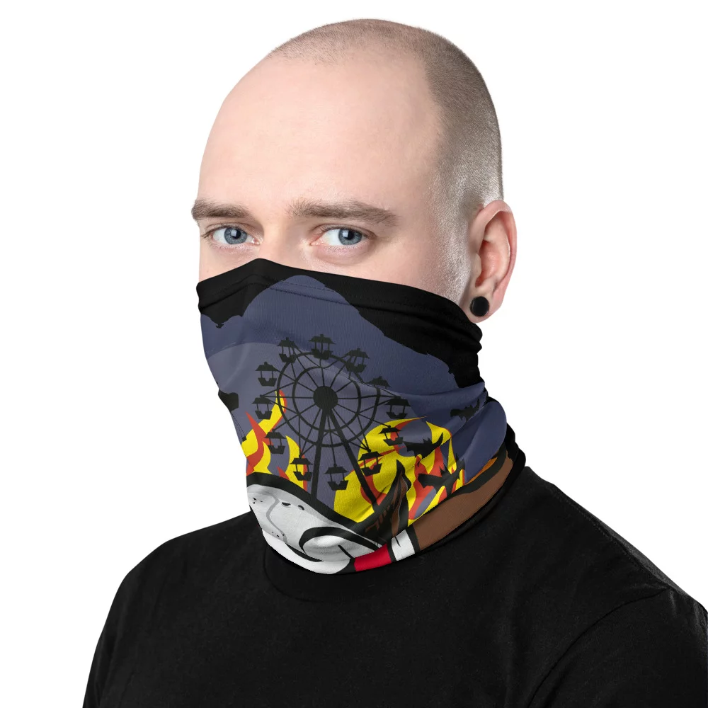 clown face neck gaiter facemask