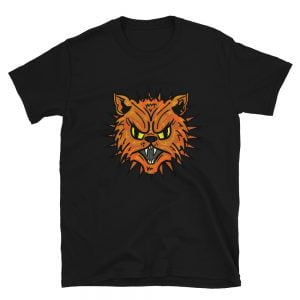 Mad Tabby Cat black t-shirt