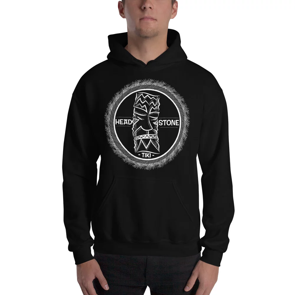 Head Stone Tiki hooded sweatshirt black hoodie