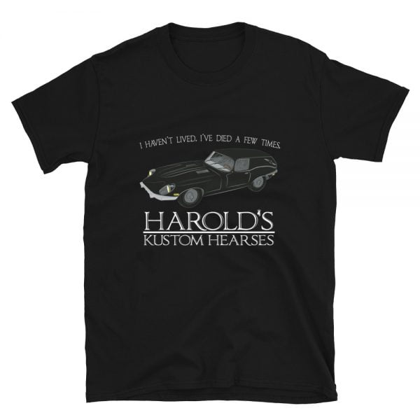 Harold's Kustom Hearses balck t-shirt