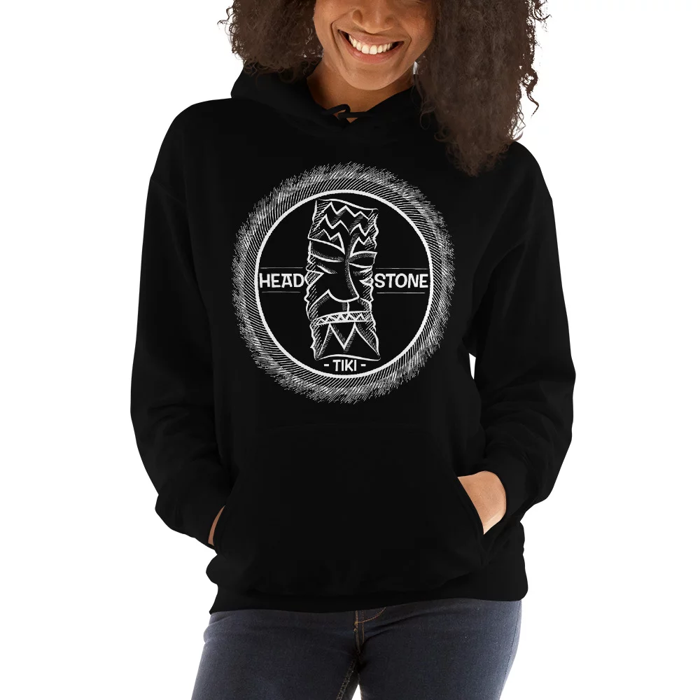 Head Stone Tiki hooded sweatshirt black hoodie