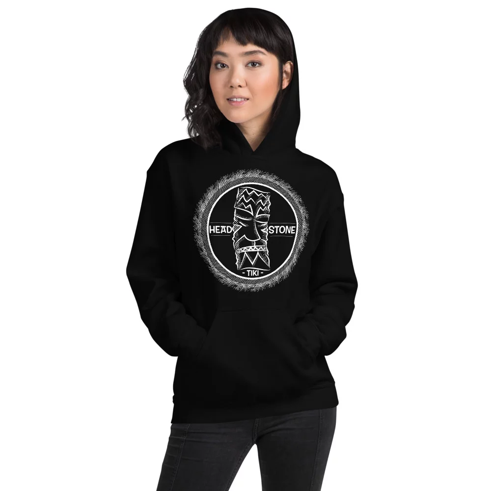 Head Stone Tiki hooded sweatshirt black hoodie