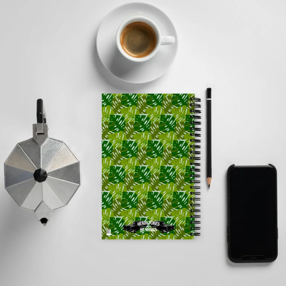 Tiki & Monstera Spiral Notebook - Image 2