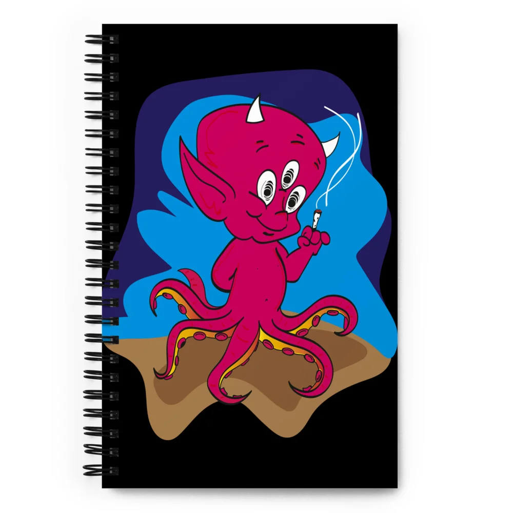 Octo Devil Baby - Spiral notebook