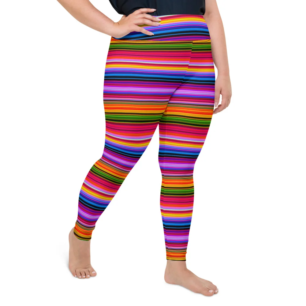 comfy Serape style plus size leggings