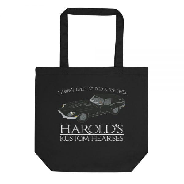 Harolds Kustom Hearses record tote bag