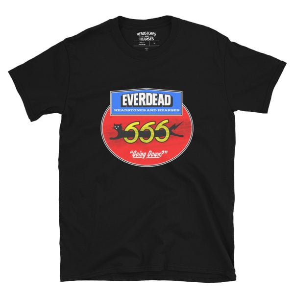 The Everdead Black Cat battery style blackt-shirt