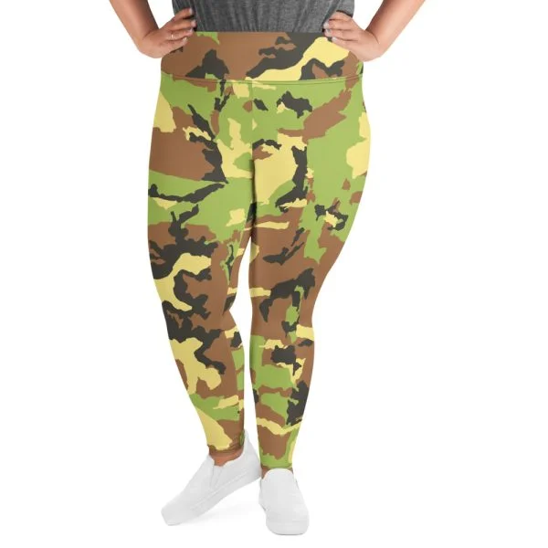 Camo Print Plus-Size Leggings