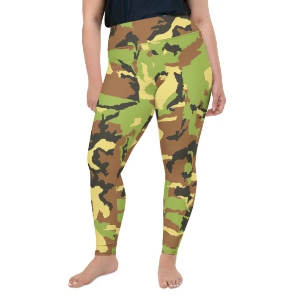 Camo Print Plus-Size Leggings - Image 2