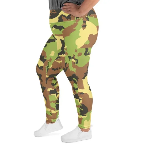 Camo Print Plus-Size Leggings - Image 7