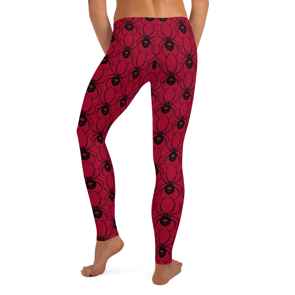 Blood Red Spider Leggings - Image 5