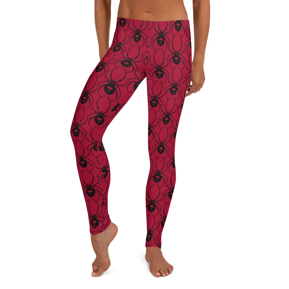 Blood Red Spider Leggings - Image 4