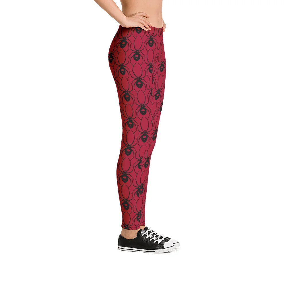 Blood Red Spider Leggings - Image 6