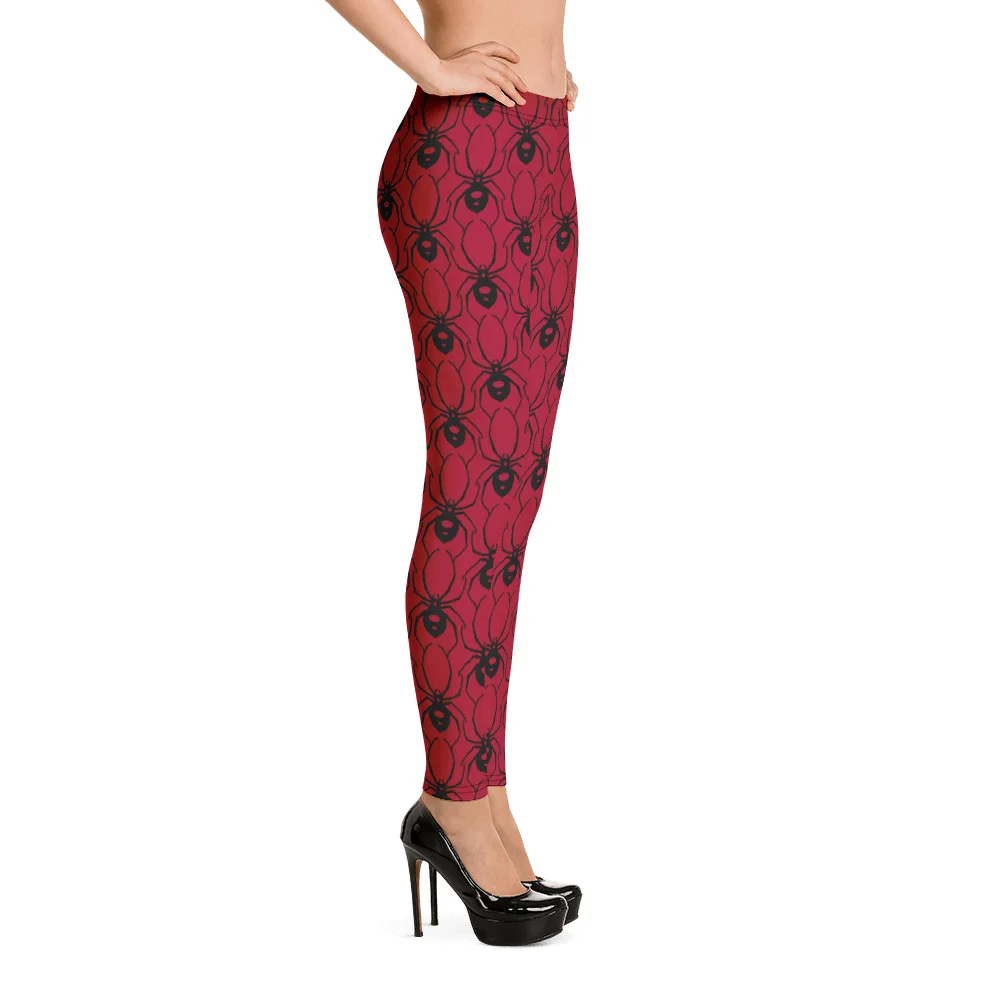 Blood Red Spider Leggings - Image 12