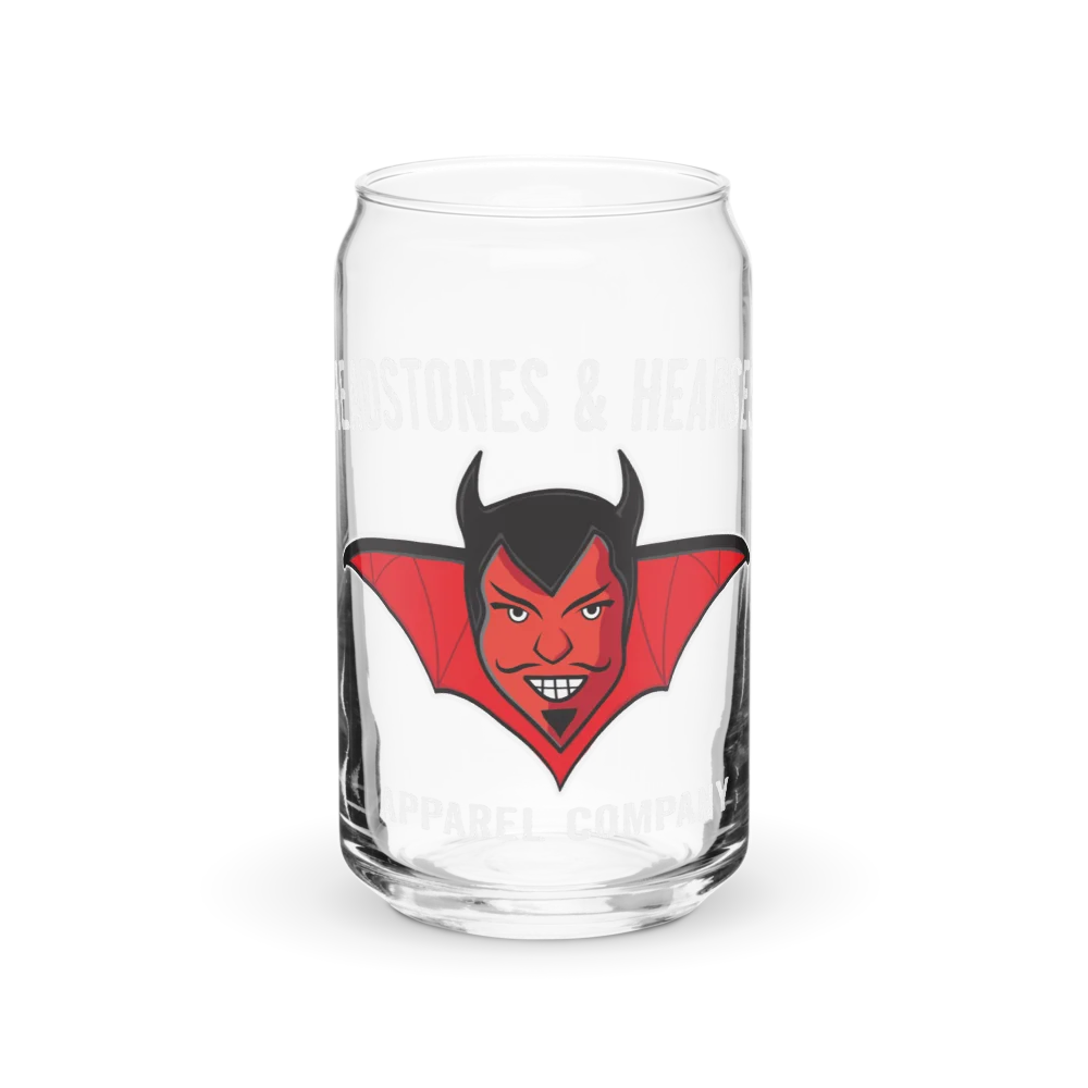 cartoon devil glassware